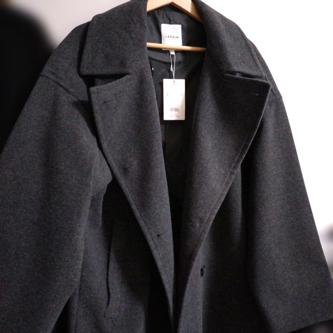 【新品】今期 LEPSIM ウーリーダブルミドルコート