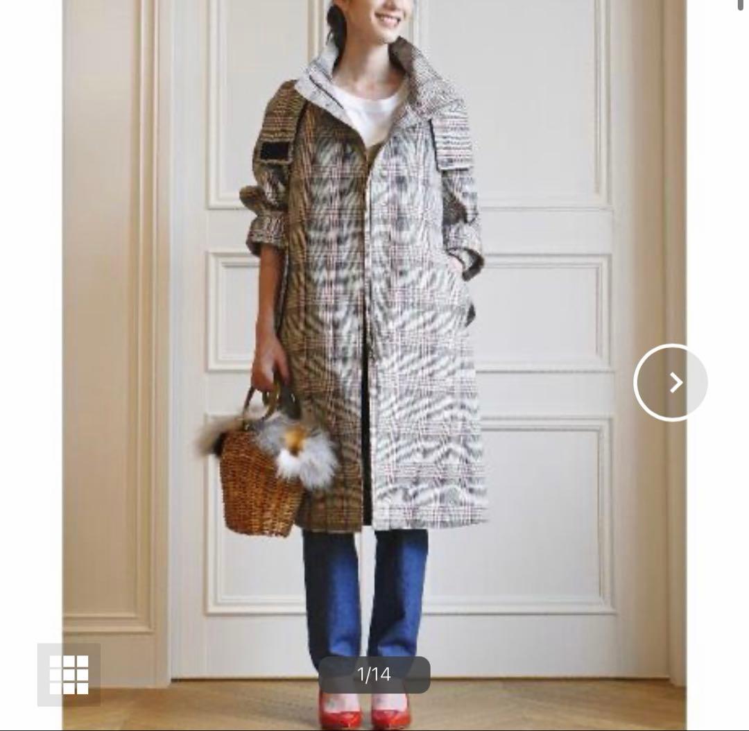 【未使用✨️】アルアバイル ライナー付き チェック フード コート 3way