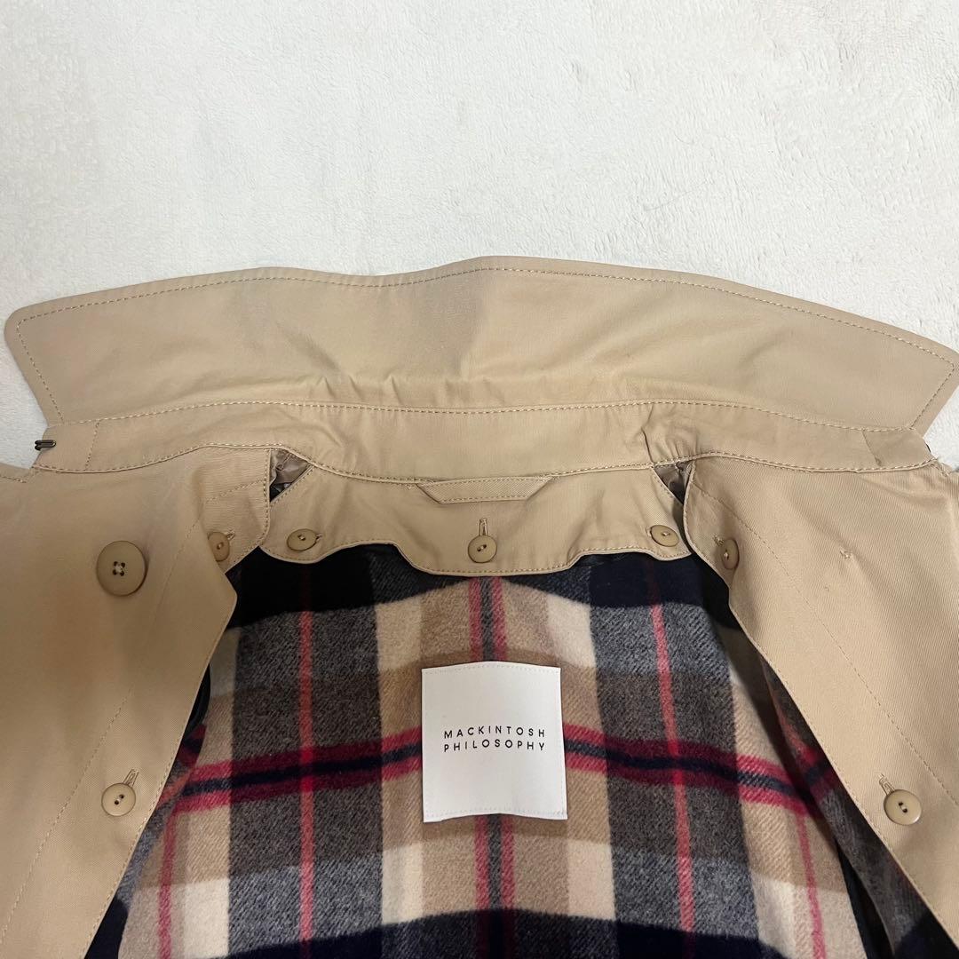 【美品】マッキントッシュフィロソフィー トレンチコート ベージュ サイズ38