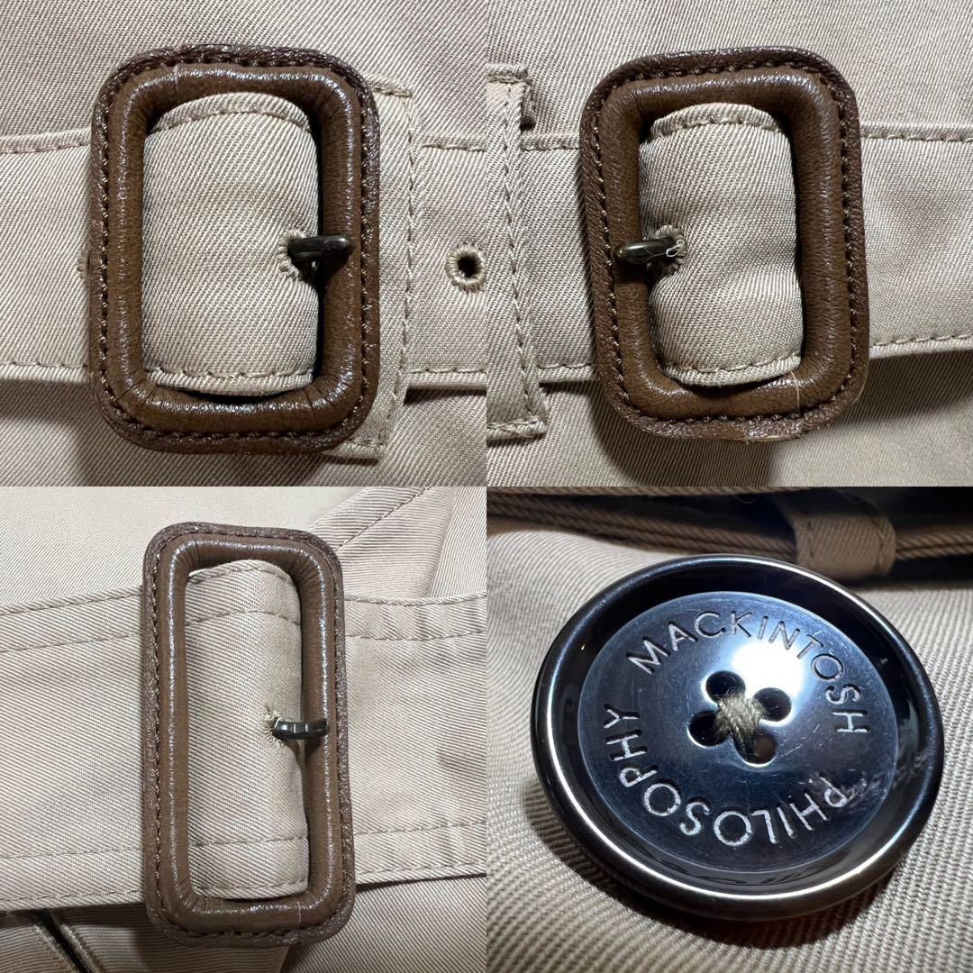 【美品】マッキントッシュフィロソフィー トレンチコート ベージュ サイズ38