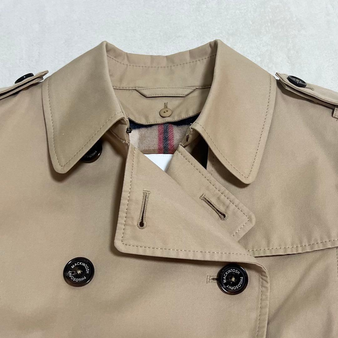 【美品】マッキントッシュフィロソフィー トレンチコート ベージュ サイズ38