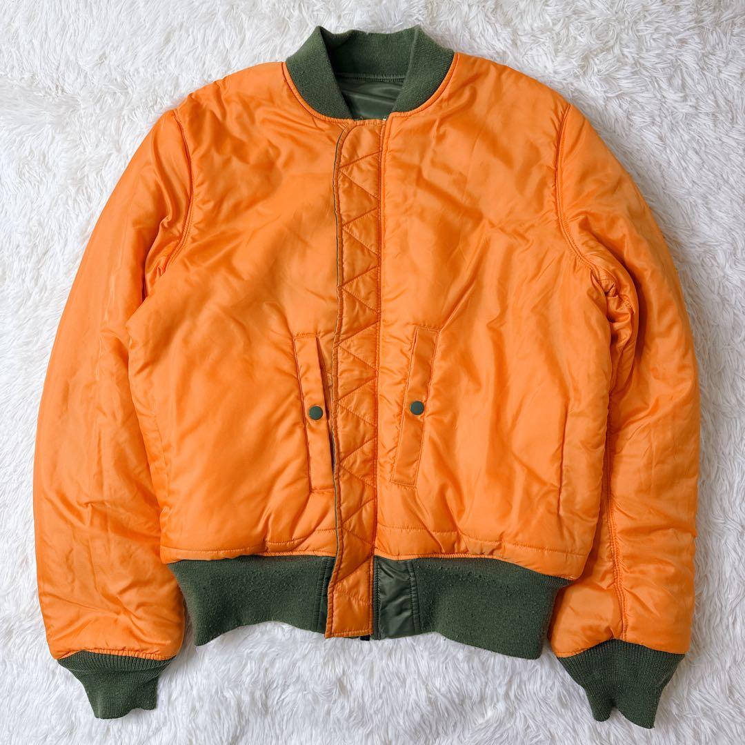 アルファ MA-1 フライトジャケット 緑　Lサイズ 短丈　y2k