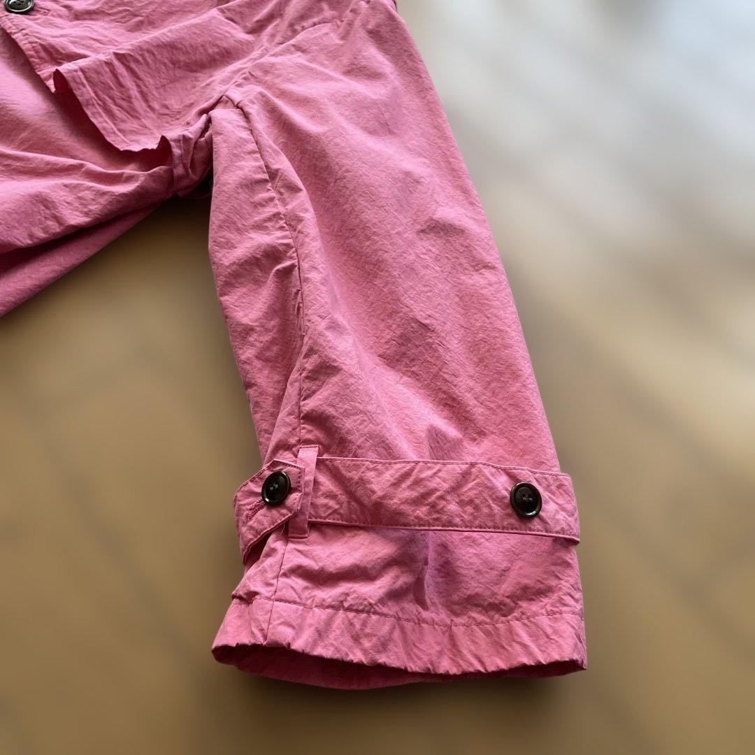 nest Robe スーピマコットン　フラップコートピンク ハーフ丈