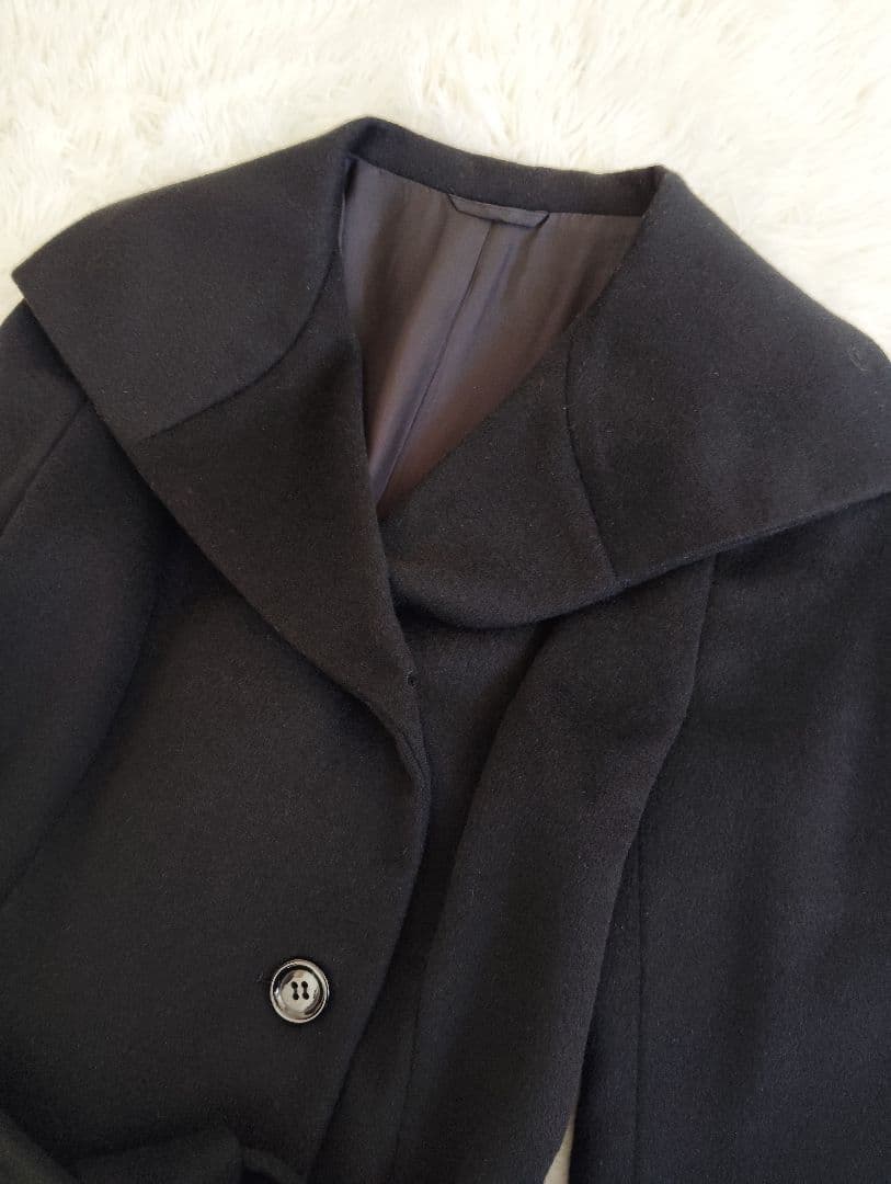 【美品】ANAYI アナイ ウールビッグカラーコート