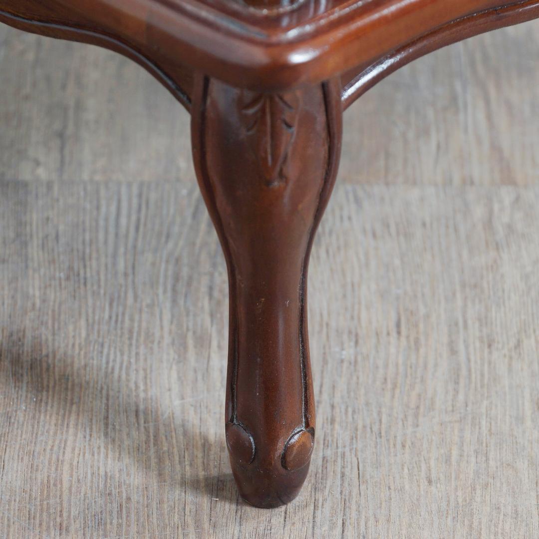 【新品・未使用】　アンティーク調　5段チェスト　猫脚　手掘り仕上げ