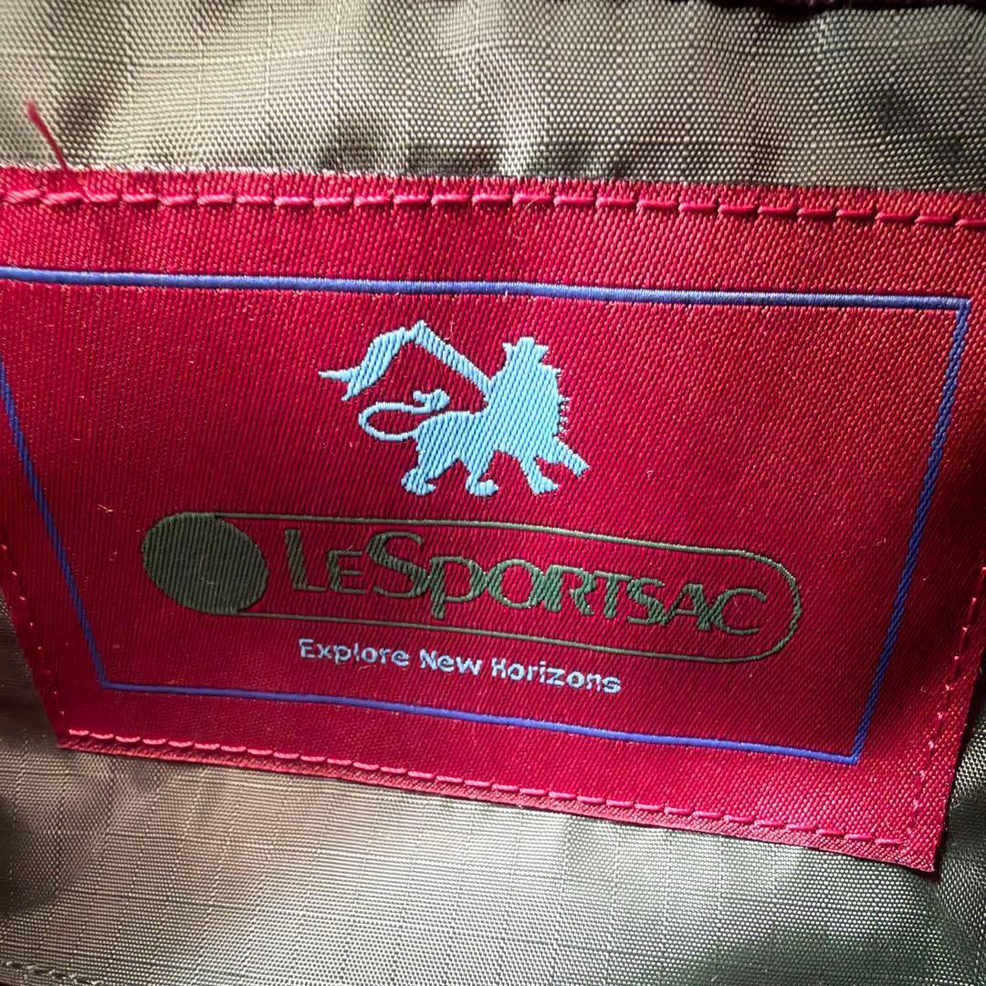 新品タグ付 【レスポートサック】バンブーハンドル 2way ミニボストン ゼブラ