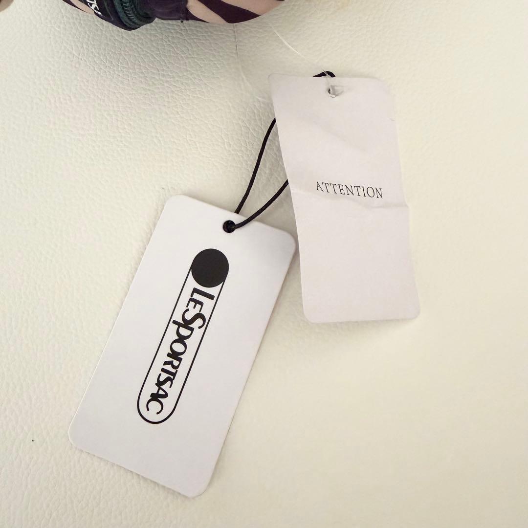 新品タグ付 【レスポートサック】バンブーハンドル 2way ミニボストン ゼブラ