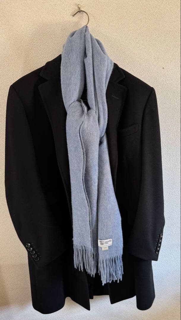 Johnstons of Elgin 100%カシミヤマフラー　大判