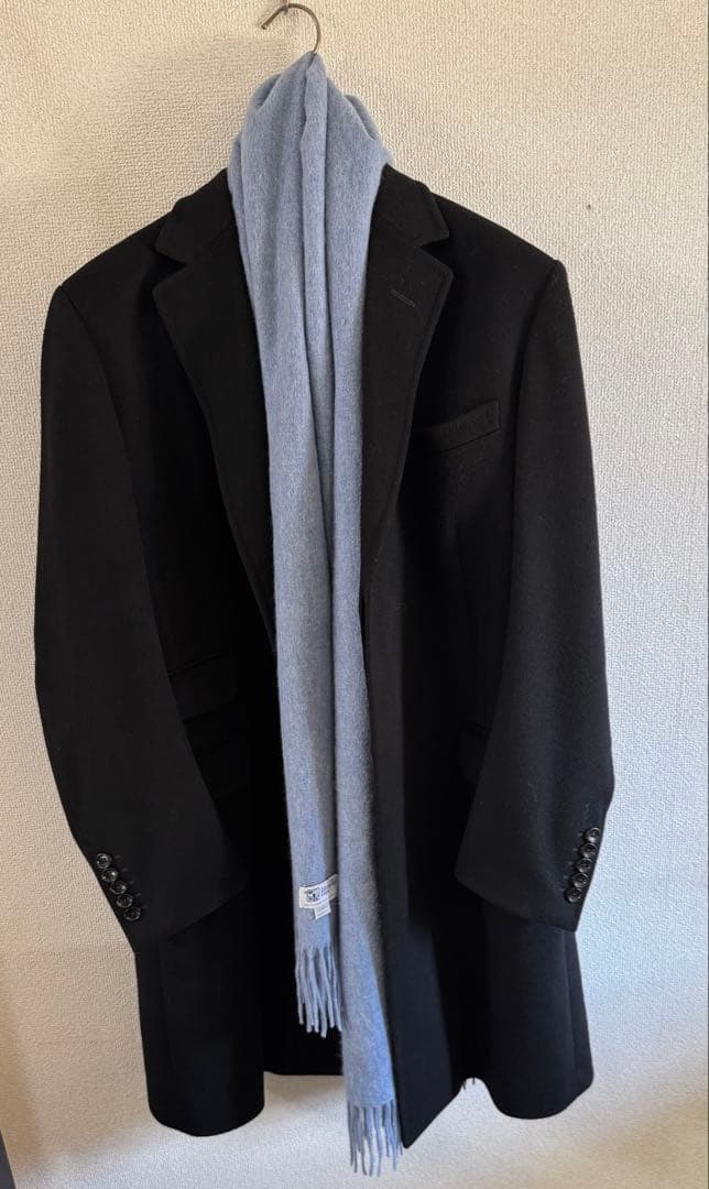 Johnstons of Elgin 100%カシミヤマフラー　大判