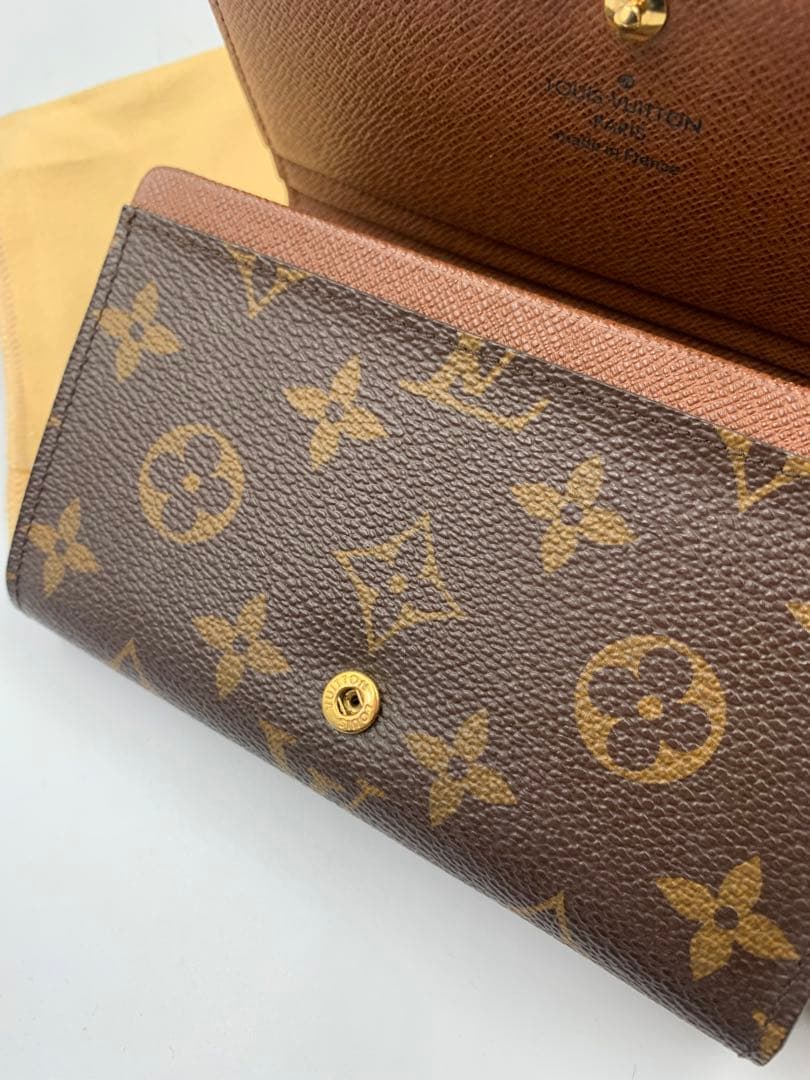 ルイヴィトン　モノグラム　ポルトモネビエ　トレゾール　二つ折り　L字ジップ