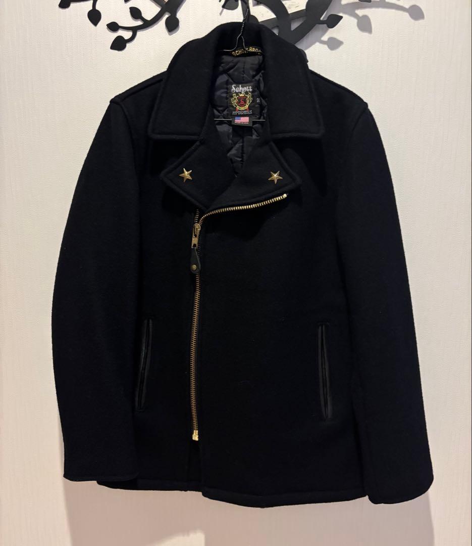 ショット　ワンスター　ピーコート　ライダース　ジャケット　フロントジップ