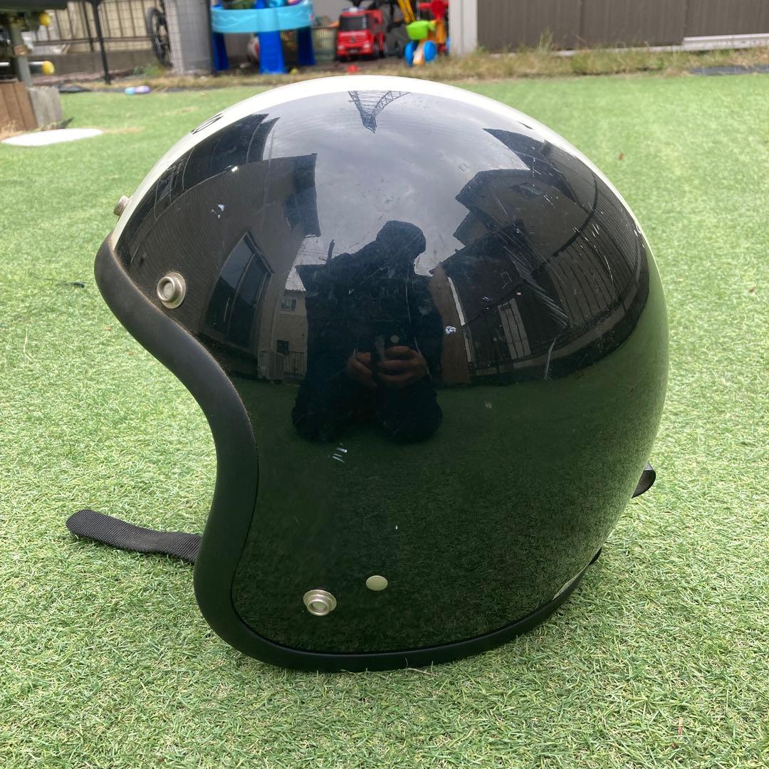 Buco ヘルメット　ストライプ　ハーレー　ショベル　ヴィンテージ　旧車　XL