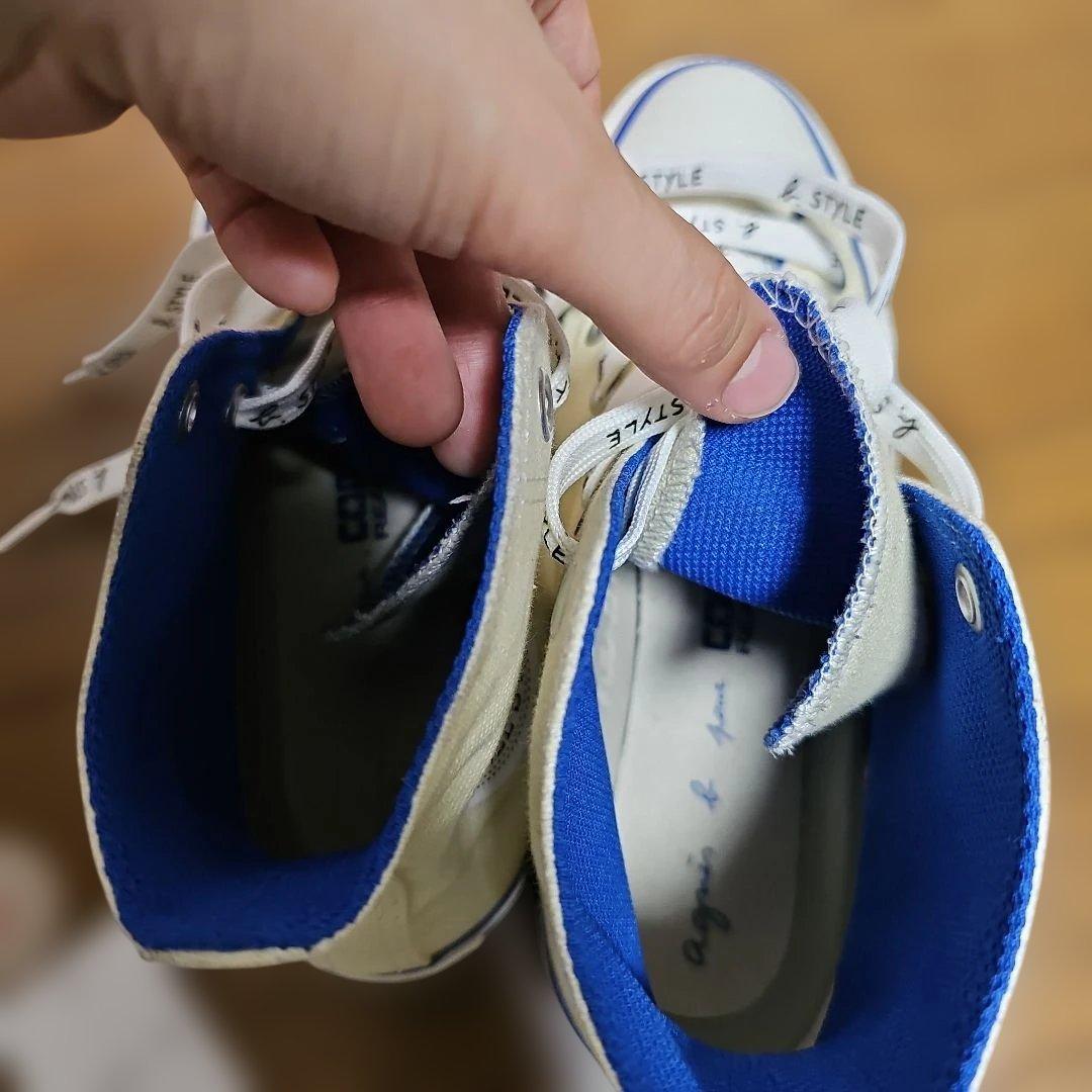 CONVERSE アニエスベー コラボ ハイカットスニーカー 24cm 美品