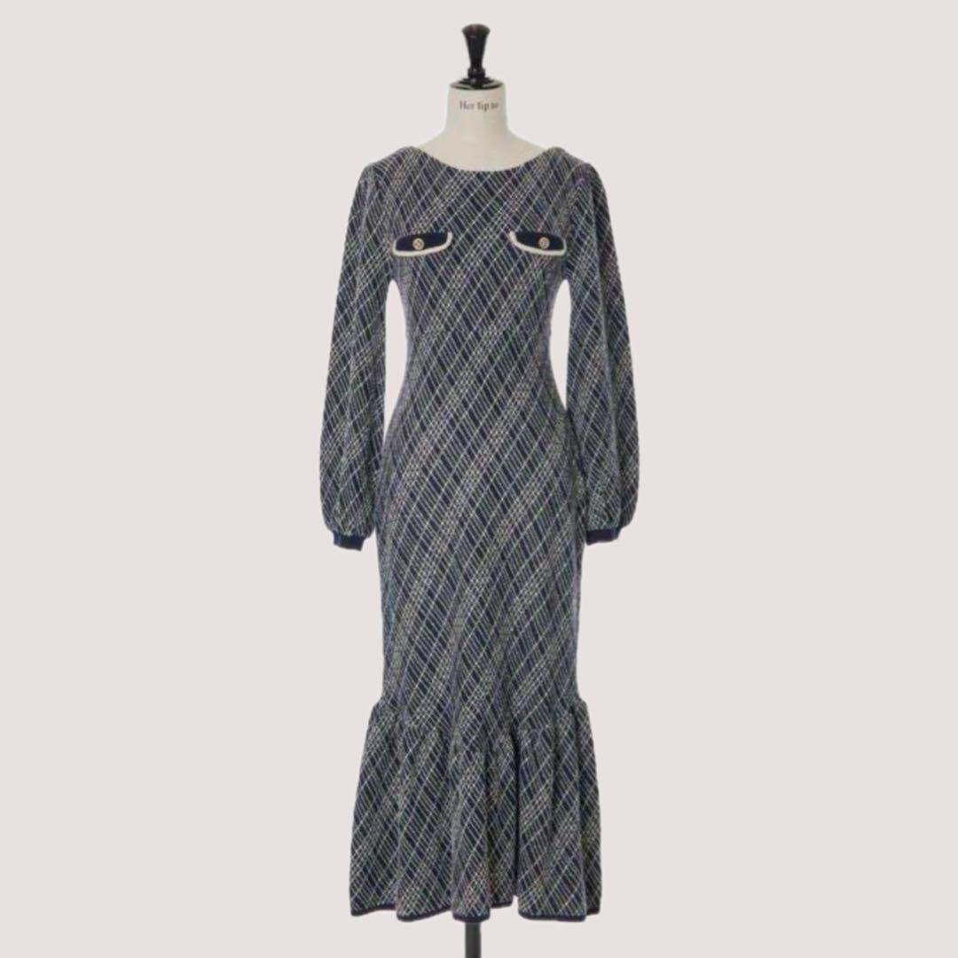 ワンピース Herlipto Vosges Jacquard Knit Dress