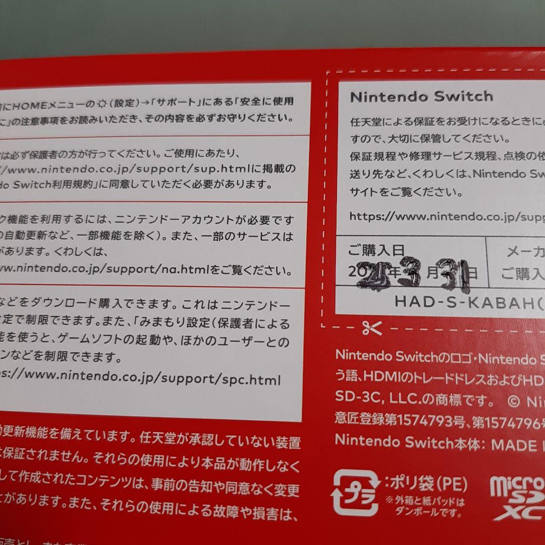 Nintendo Switch Joy-Conネオンブルー 25/3月購入品