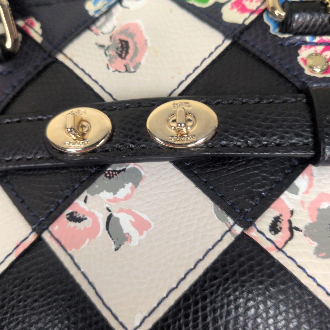 COACH コーチ 2WAY 花柄 パッチワークスワッガー