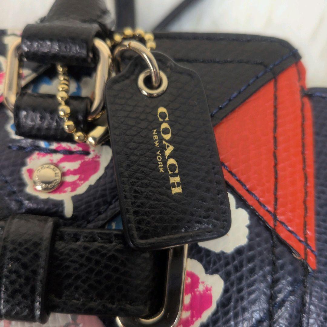COACH コーチ 2WAY 花柄 パッチワークスワッガー