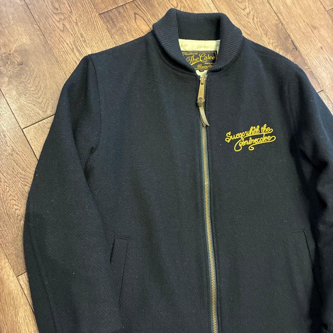 【美品】CALEE キャリー 刺繍 アメカジ ワーク ウールジャケット