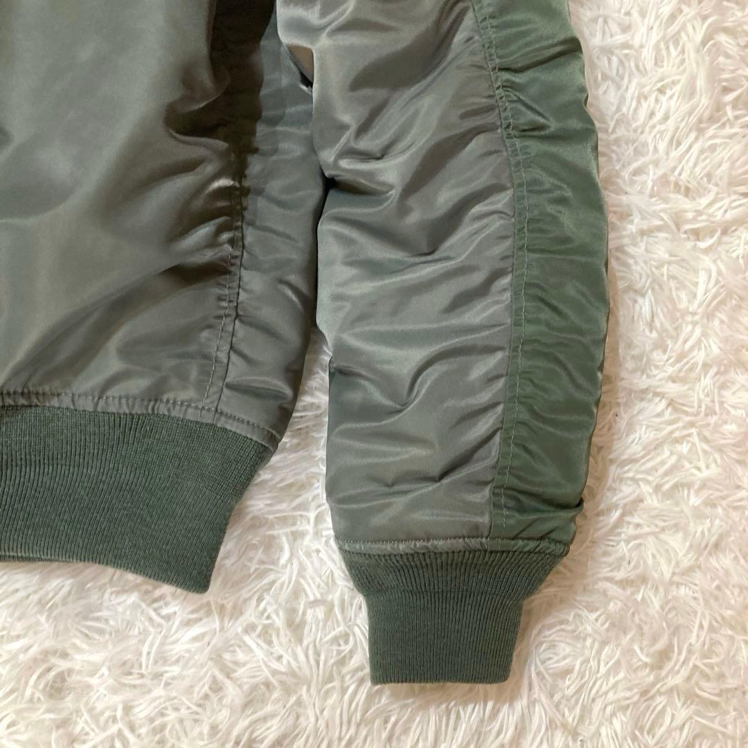 BEAMS MA-1 左右クレイジーパターン　裏地キルティング仕様 Mサイズ