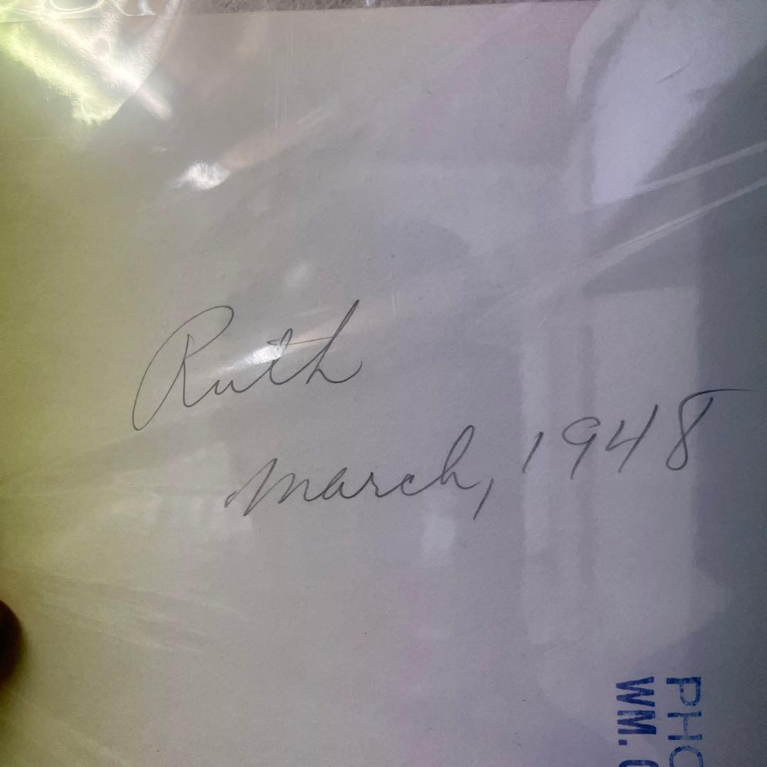 本物　生写真　ベーブルース　野球　アメリカ