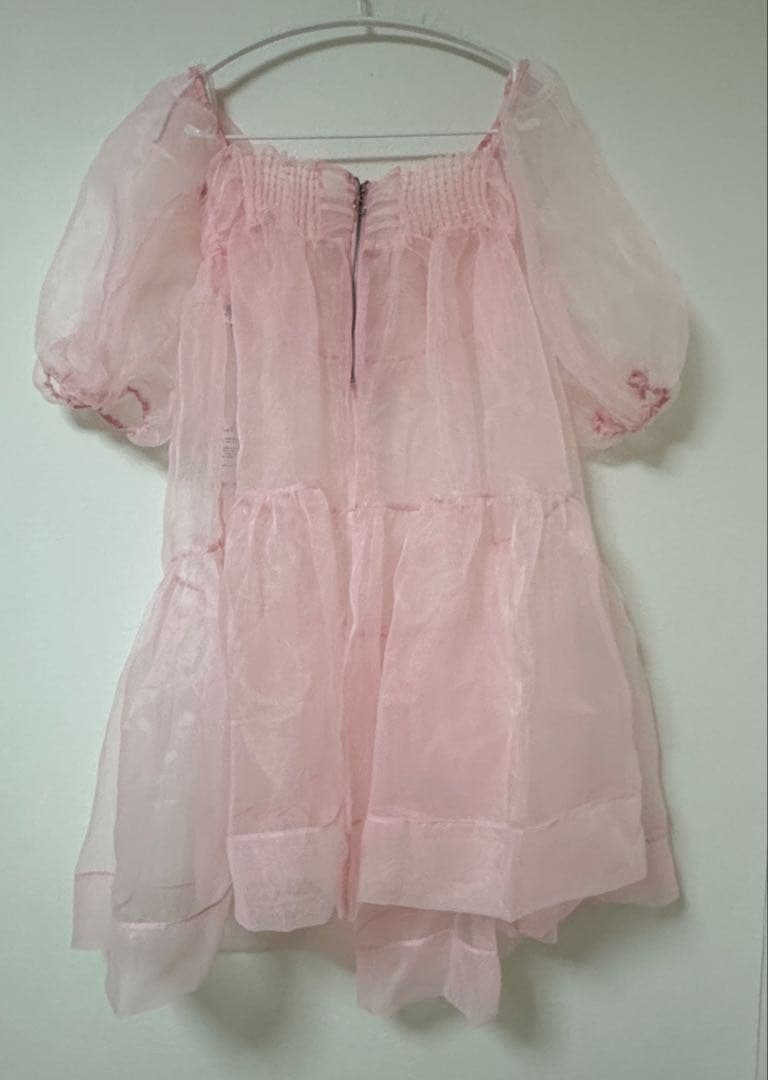 ワンピース POPPY ORGANDY FLARE MINI DRESS