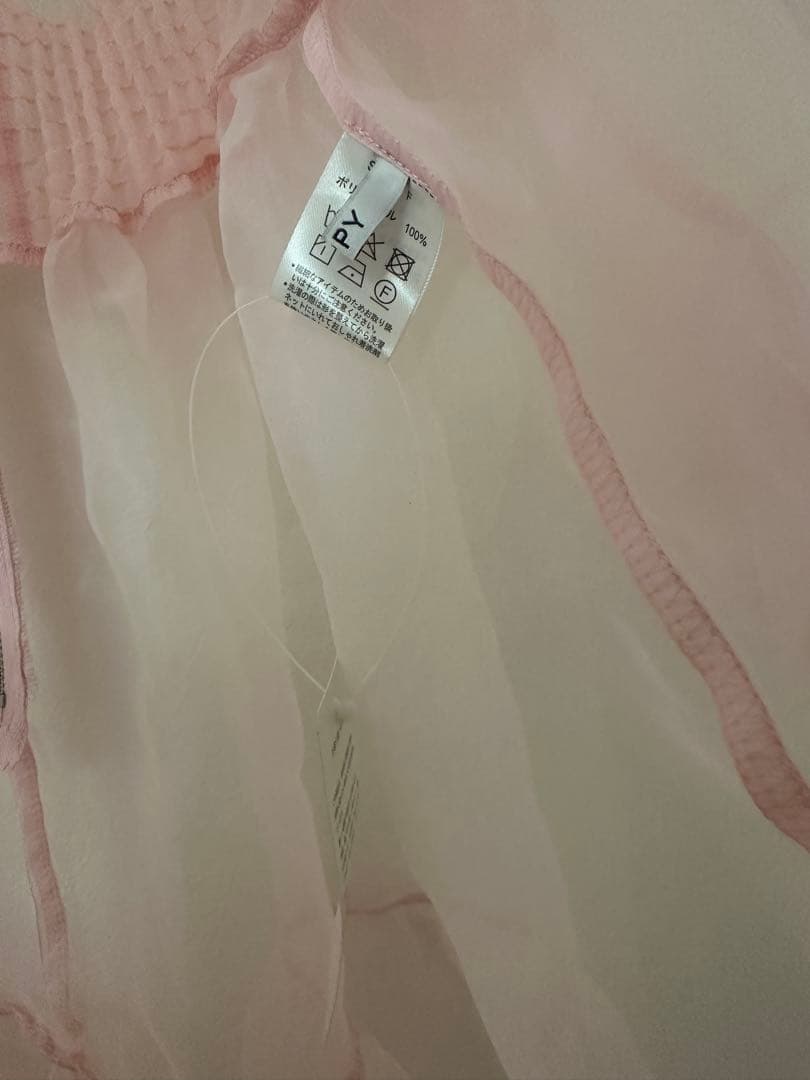 ワンピース POPPY ORGANDY FLARE MINI DRESS