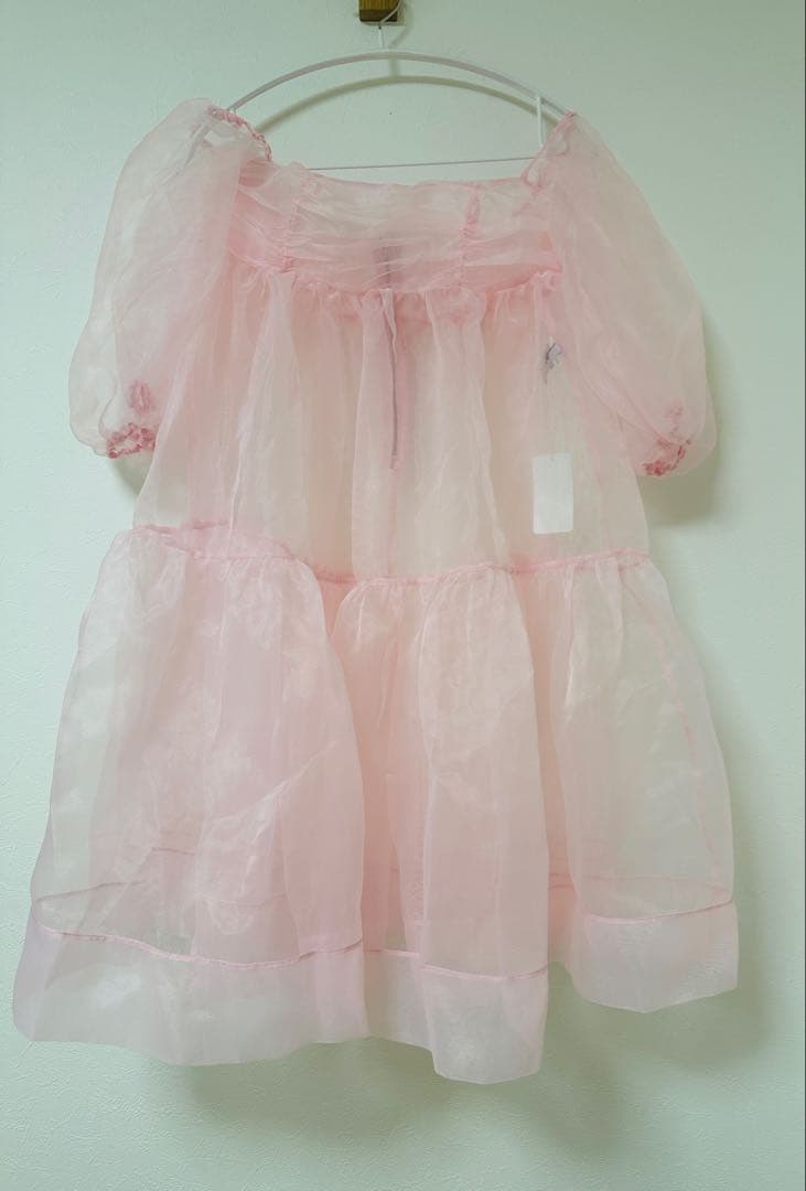 ワンピース POPPY ORGANDY FLARE MINI DRESS