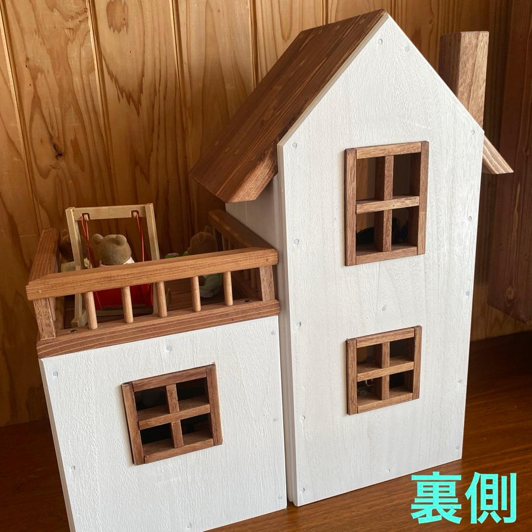 木製ドールハウス　ハンドメイド　シルバニア　ミキちゃんマキちゃん　プチブライス