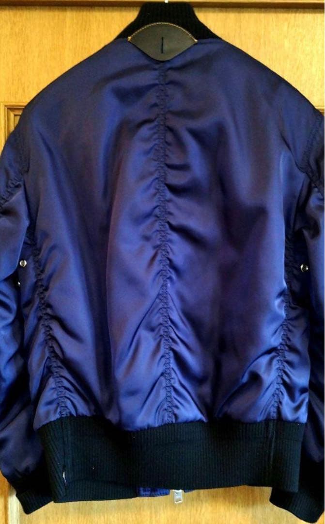 タ*ィ様 COACH コーチ　MA-1 フライトジャケット ボンバー　ネイビー