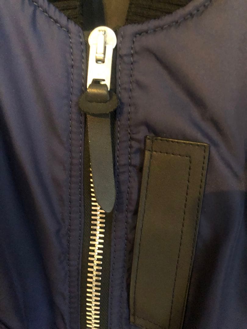 タ*ィ様 COACH コーチ　MA-1 フライトジャケット ボンバー　ネイビー