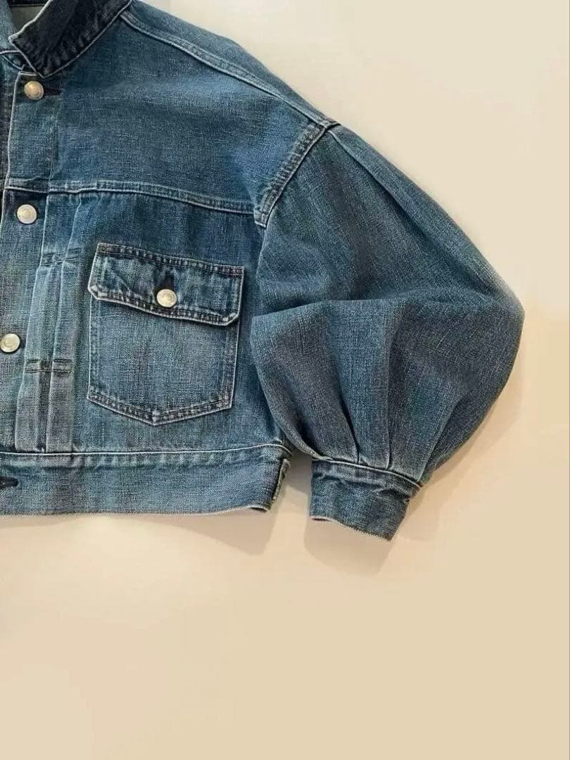 美品 HYKE ハイク デニムジャケット Gジャン バルーンスリーブ サイズ1