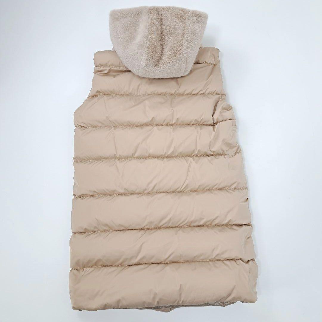未使用品★2024AW 定価19万 ヘルノ ダウンベスト ジレ エコファーフード