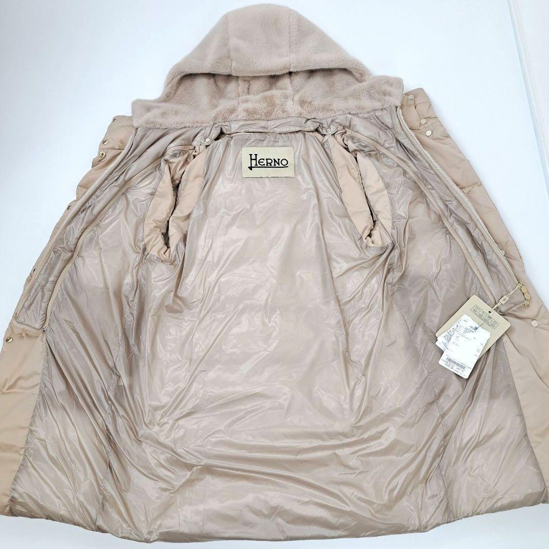 未使用品★2024AW 定価19万 ヘルノ ダウンベスト ジレ エコファーフード
