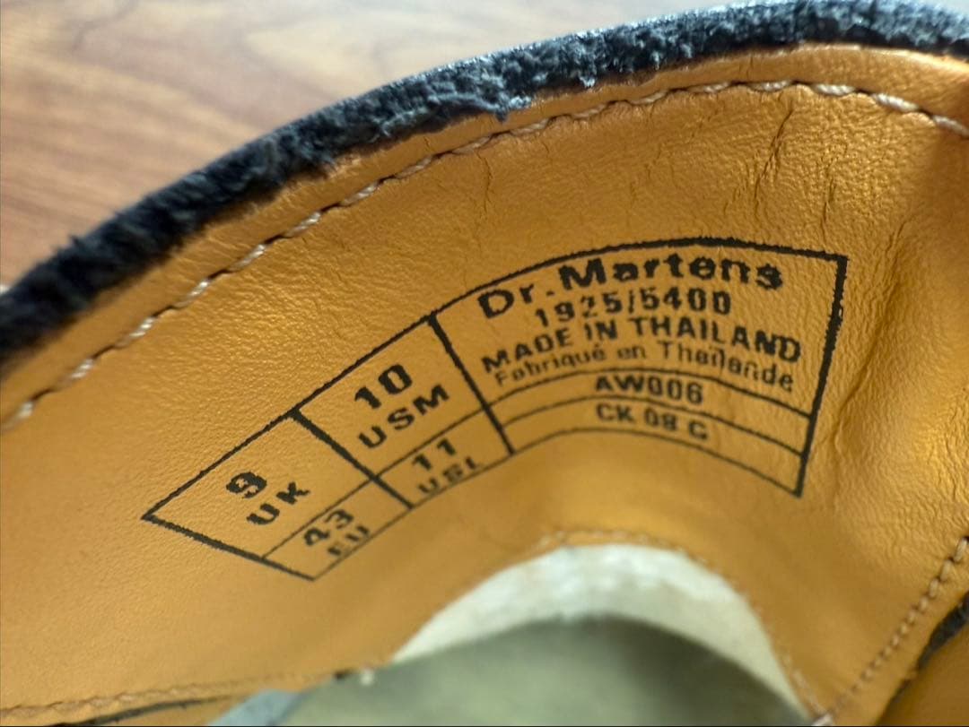 ドクターマーチン 3ホール ブラック　1925 5400