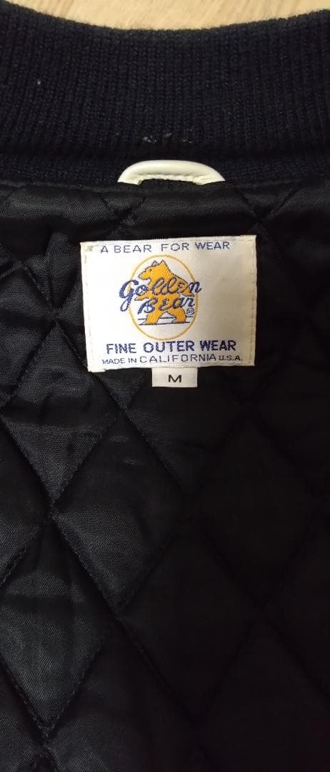 USA製　スタジャン　ゴールデンベア