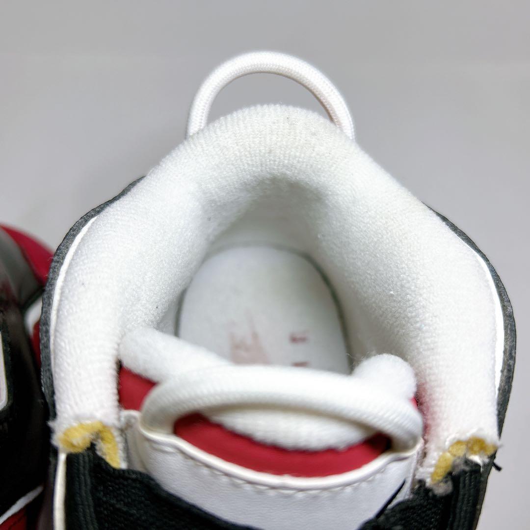 美品☆NIKE エアモアアップテンポ ブルズ モアテン 赤 黒 24.5cm