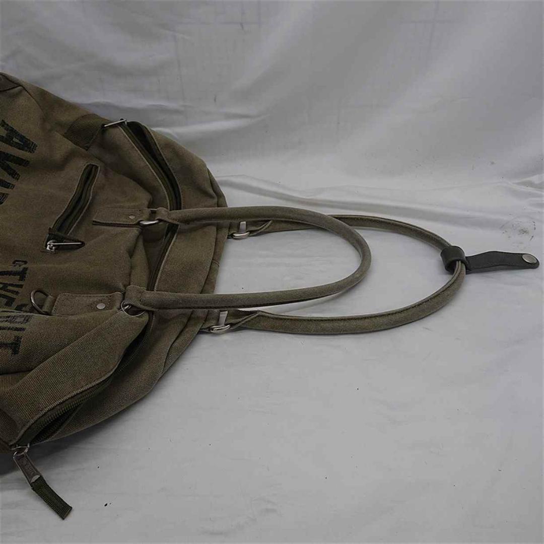 ■アヴィレックスキャンバス ボストンバッグ カーキ系 メンズ