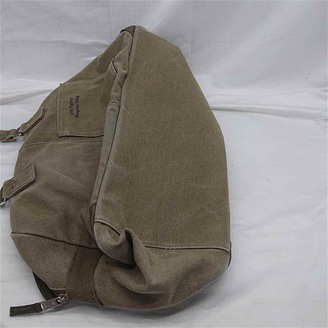 ■アヴィレックスキャンバス ボストンバッグ カーキ系 メンズ