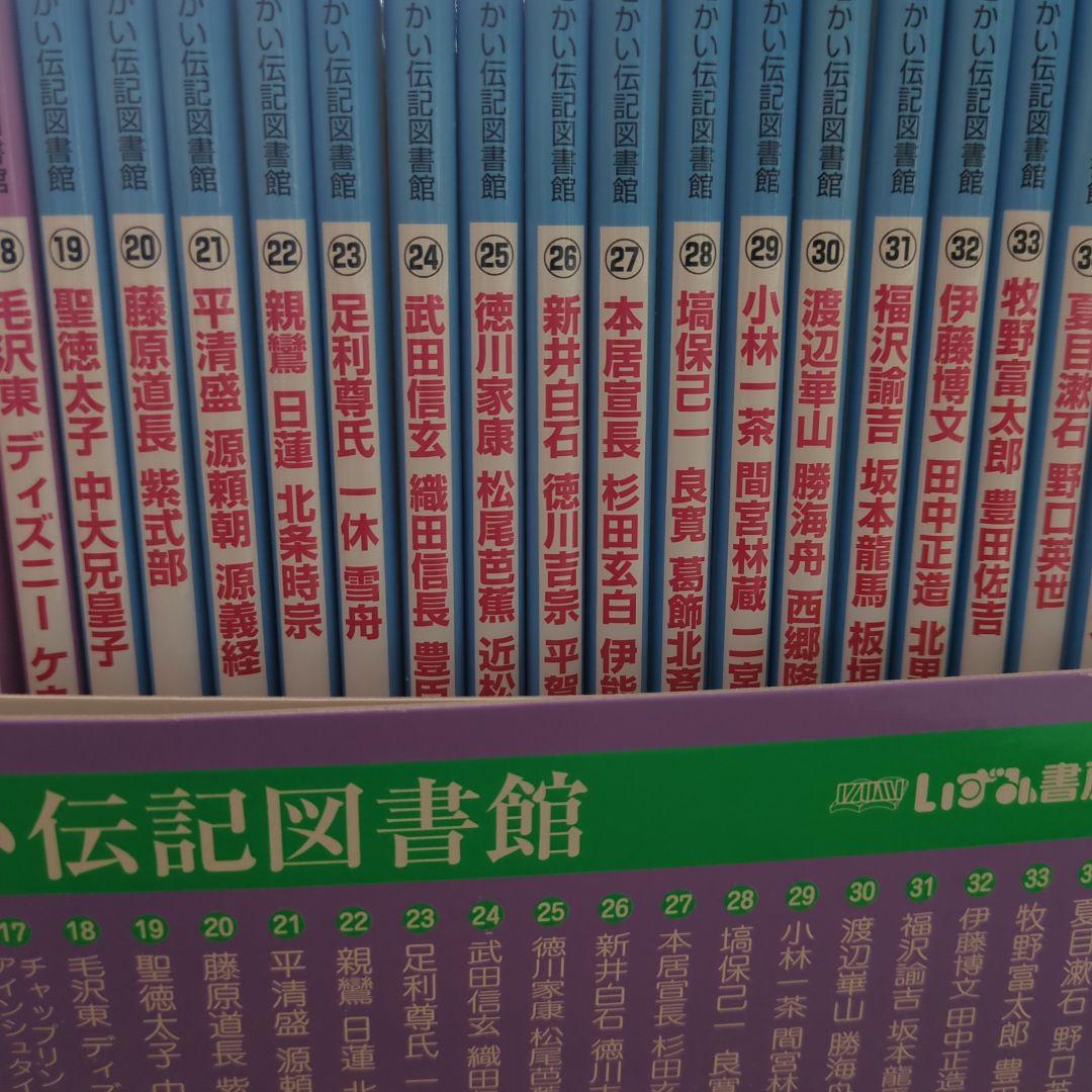 せかい伝記図書館 全36巻別巻日本世界人名事典2巻セット定価29400+税
