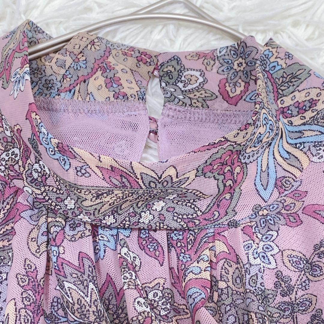 【11】Leilian　レリアン　G.BINDA　カットソー　ブラウス　シアー