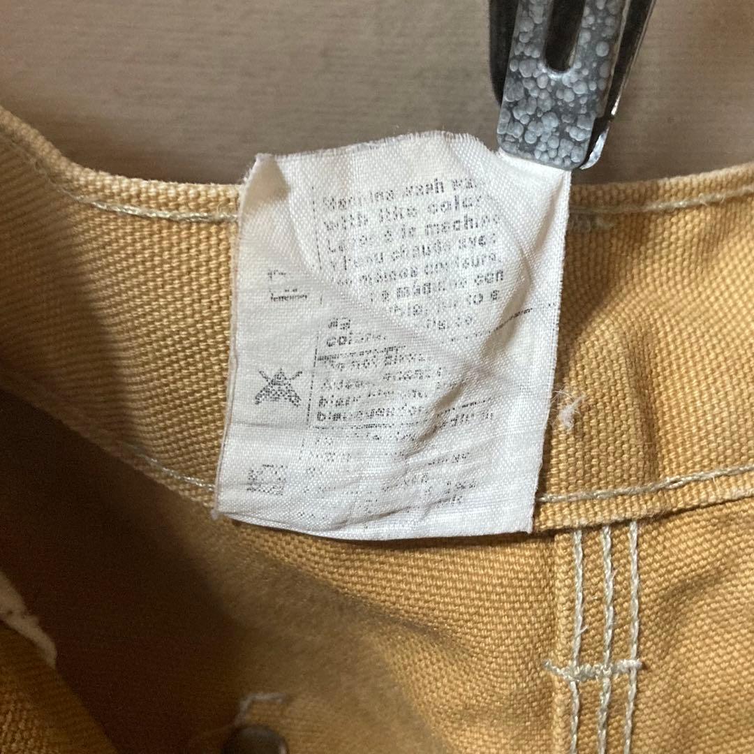 00s Carhartt ダックダブルニーパンツ カーキ W34 大人気 希少