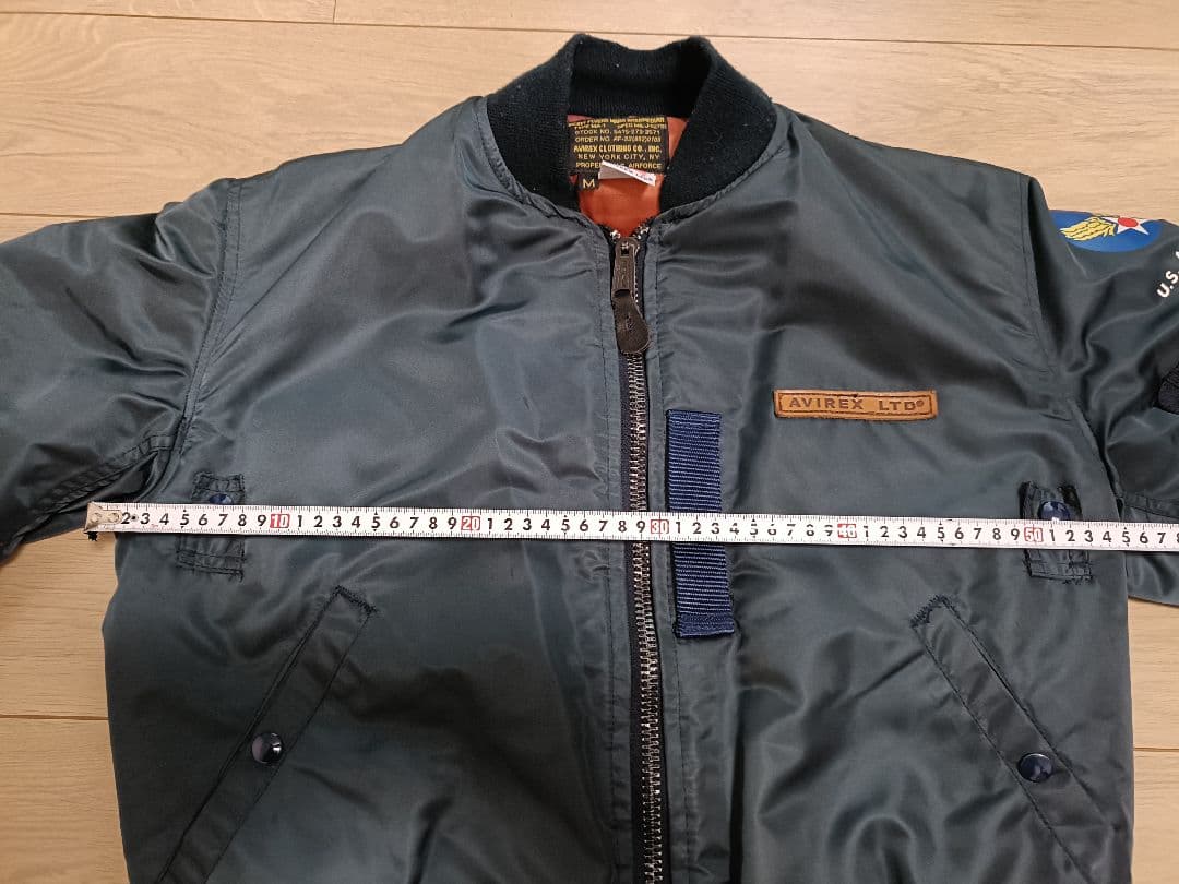 MA-1 AVIREX Mサイズ インディゴカラー　USA製