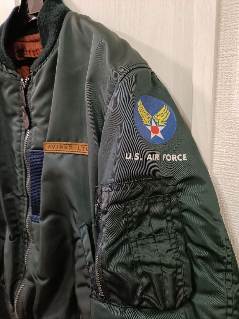 MA-1 AVIREX Mサイズ インディゴカラー　USA製