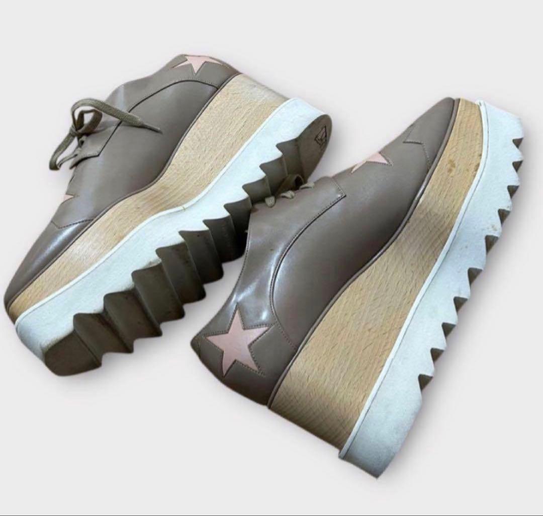 【ステラマッカートニー】厚底エリス☆スターシューズ☆スリッポン☆ローファー☆37