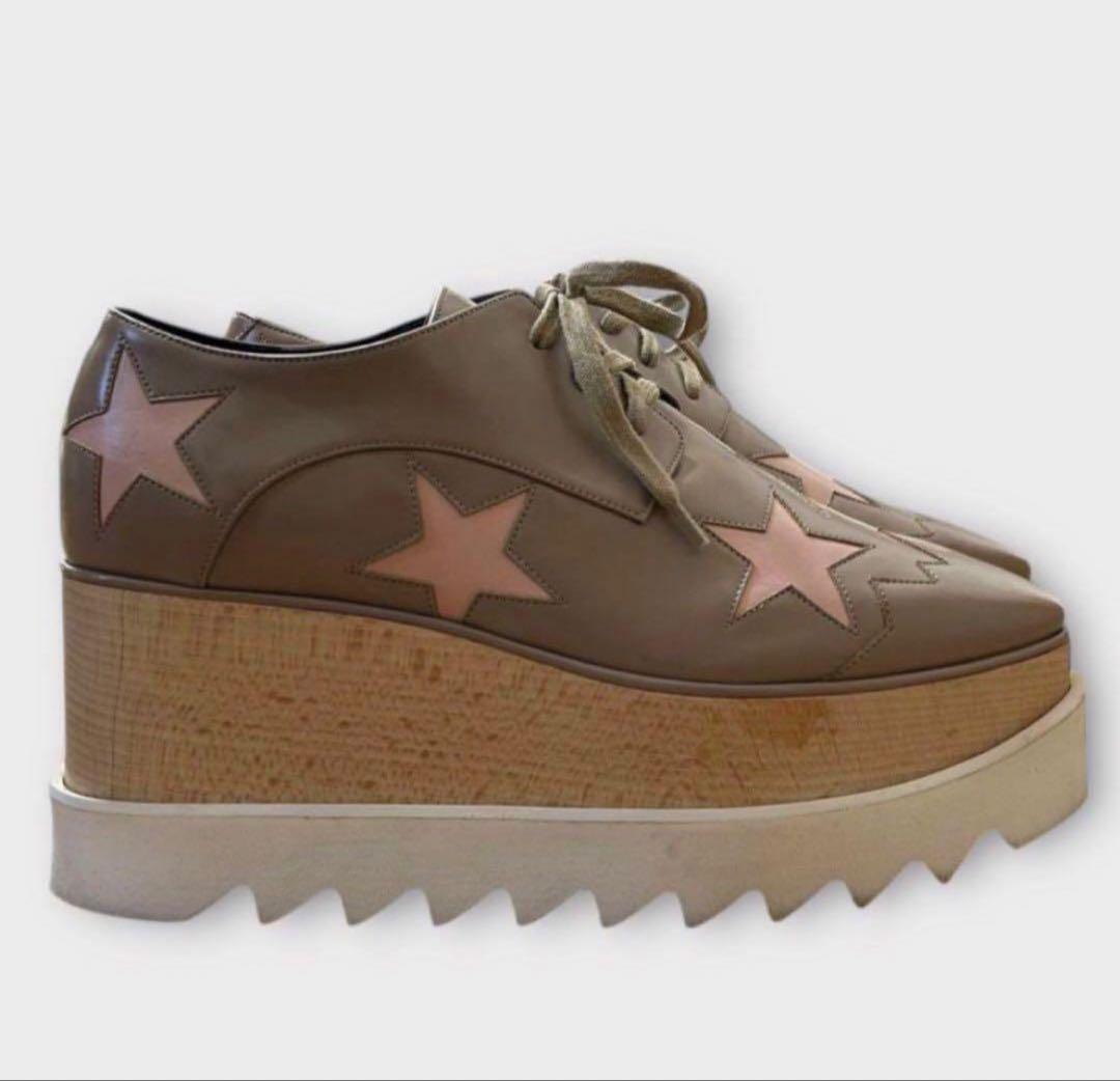 【ステラマッカートニー】厚底エリス☆スターシューズ☆スリッポン☆ローファー☆37