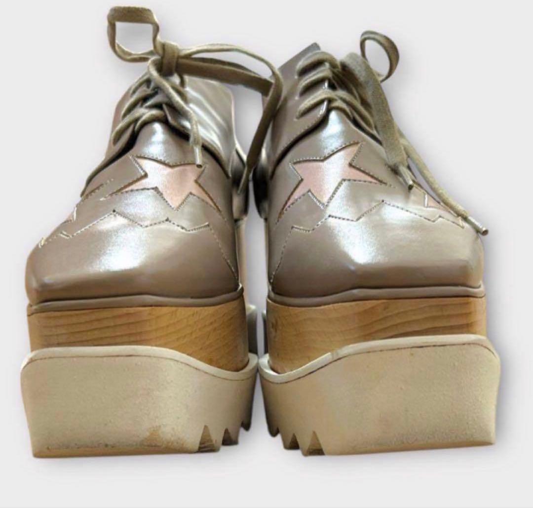 【ステラマッカートニー】厚底エリス☆スターシューズ☆スリッポン☆ローファー☆37