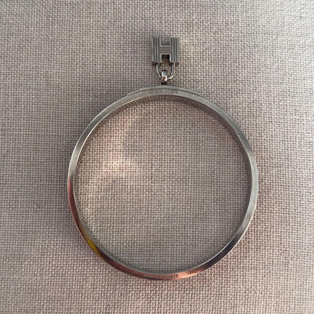 最終値下げ【HERMES】 ヴィンテージ カデナバングル Hロゴ ボルドー