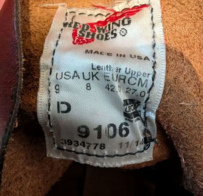 Red Wing ブーツ D 9106