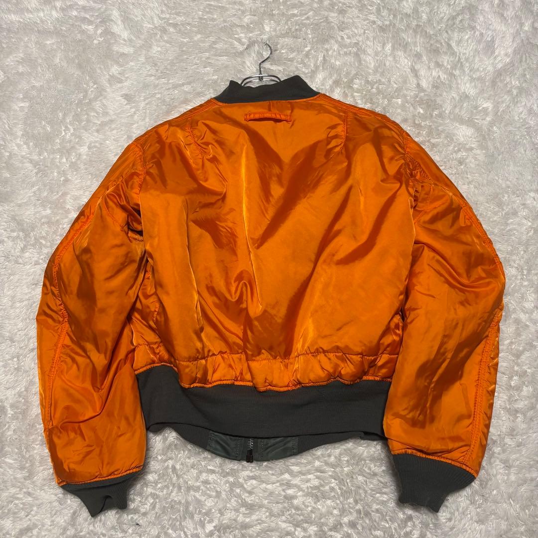 希少 80s 90s アルファ MA-1 フライトジャケット カーキ USA製