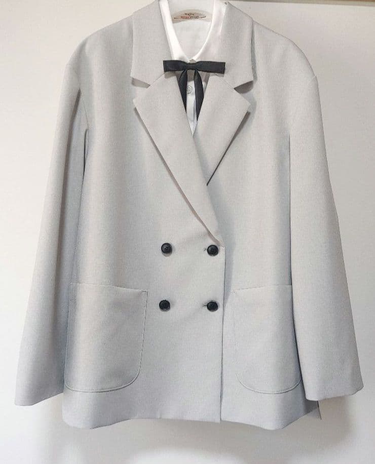 waltz by BEAMS DESIGN グレー パンツスーツ 165　ワルツ